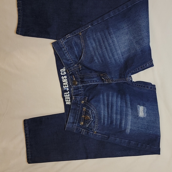 Rebel Jeans Size 12 Blue denim 💙 - Picture 7 of 7